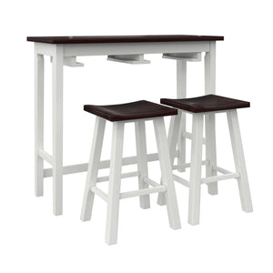 DHP Bryna 3-Piece Dining Set - White