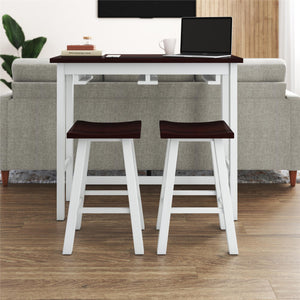 DHP Bryna 3-Piece Dining Set - White