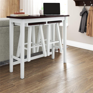 DHP Bryna 3-Piece Dining Set - White