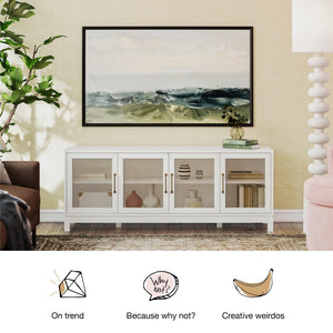 Mr. Kate Tess TV Stand for TVs up to 65" - Ivory Oak