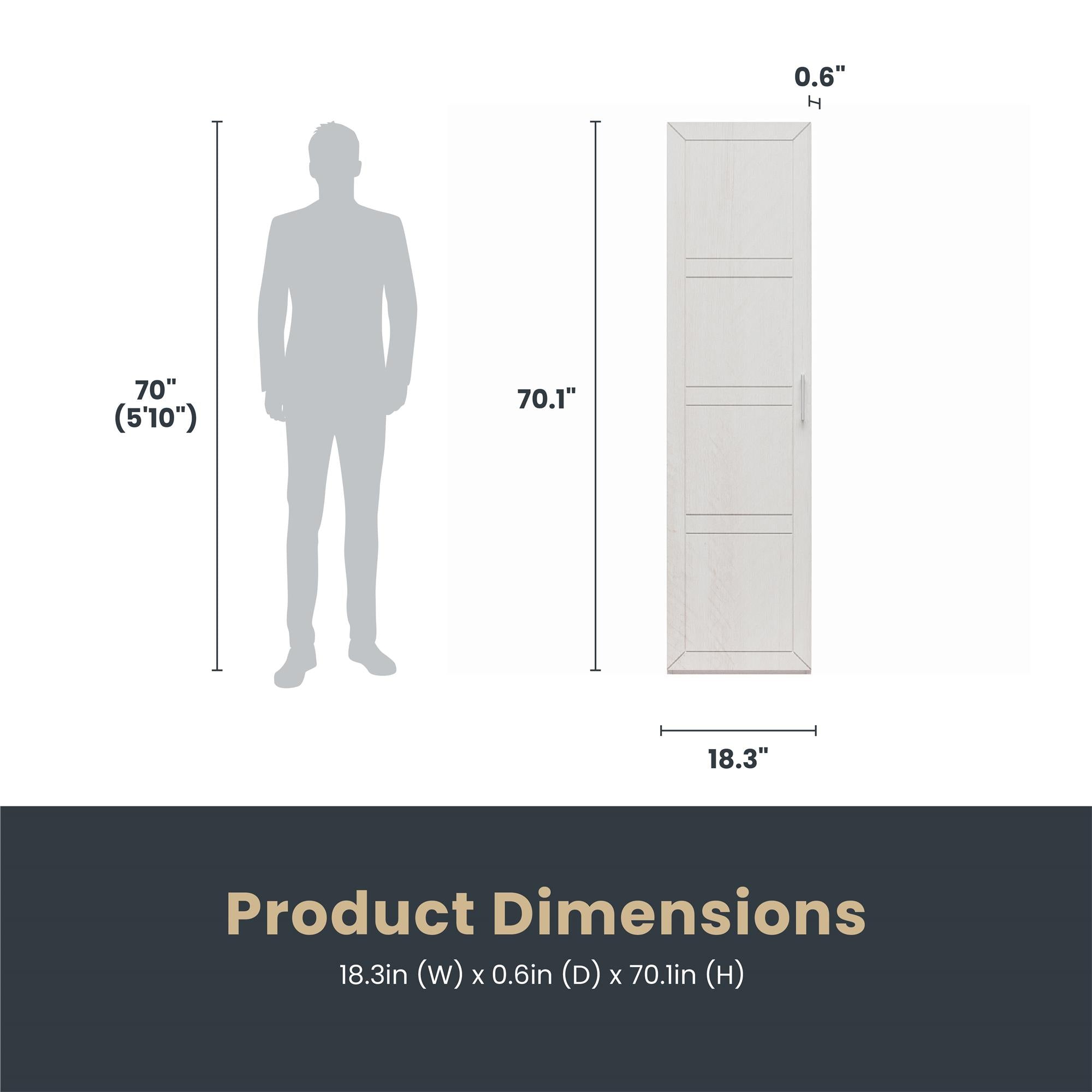 Systembuild Evolution Perry Park Modular Membrane Press Single Door Kit - Ivory Oak