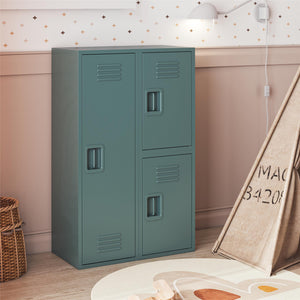 Max & Finn Casey Kids Stackable Mini Metal Storage Locker - Hunter Green