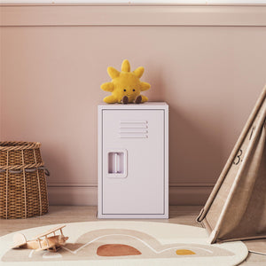 Max & Finn Casey Kids Stackable Mini Metal Storage Locker - Lavender