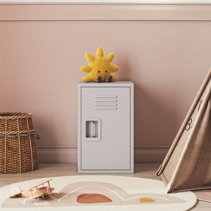 Max & Finn Casey Kids Stackable Mini Metal Storage Locker - Dove Gray
