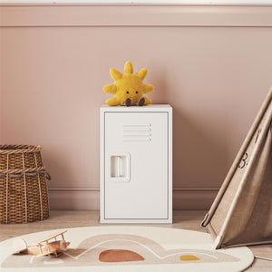 Max & Finn Casey Kids Stackable Mini Metal Storage Locker - White