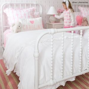 Max & Finn Wren Metal Bed - White - Twin