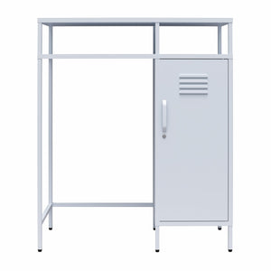 Novogratz Cache Metal Locker-Style Mini Refrigerator Organizer - Powder Blue