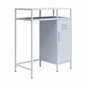 Novogratz Cache Metal Locker-Style Mini Refrigerator Organizer - Powder Blue