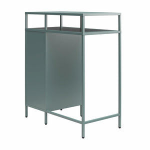 Novogratz Cache Metal Locker-Style Mini Refrigerator Organizer - Hunter Green