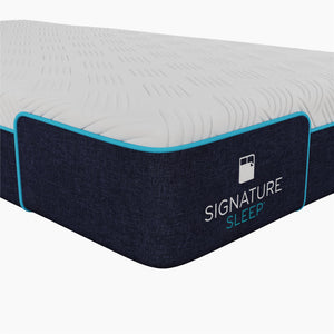 Signature Sleep Bliss 8" Charcoal Cool Gel Memory Foam Mattress - White - Twin