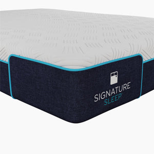 Signature Sleep Bliss 8" Charcoal Cool Gel Memory Foam Mattress - White - Full