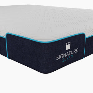 Signature Sleep Bliss 8" Charcoal Cool Gel Memory Foam Mattress - White - Queen