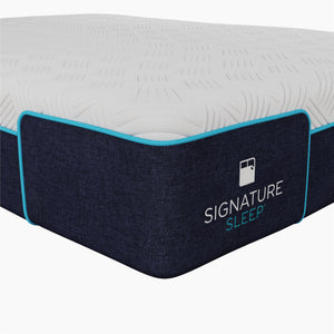 Signature Sleep Bliss 10" Charcoal Cool Gel Memory Foam Mattress - White - Full