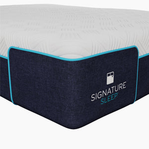 Signature Sleep Bliss 12" Charcoal Cool Gel Memory Foam Mattress - White - Full
