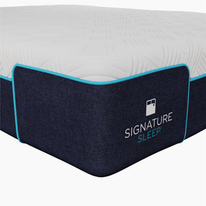 Signature Sleep Bliss 12" Charcoal Cool Gel Memory Foam Mattress - White - Queen