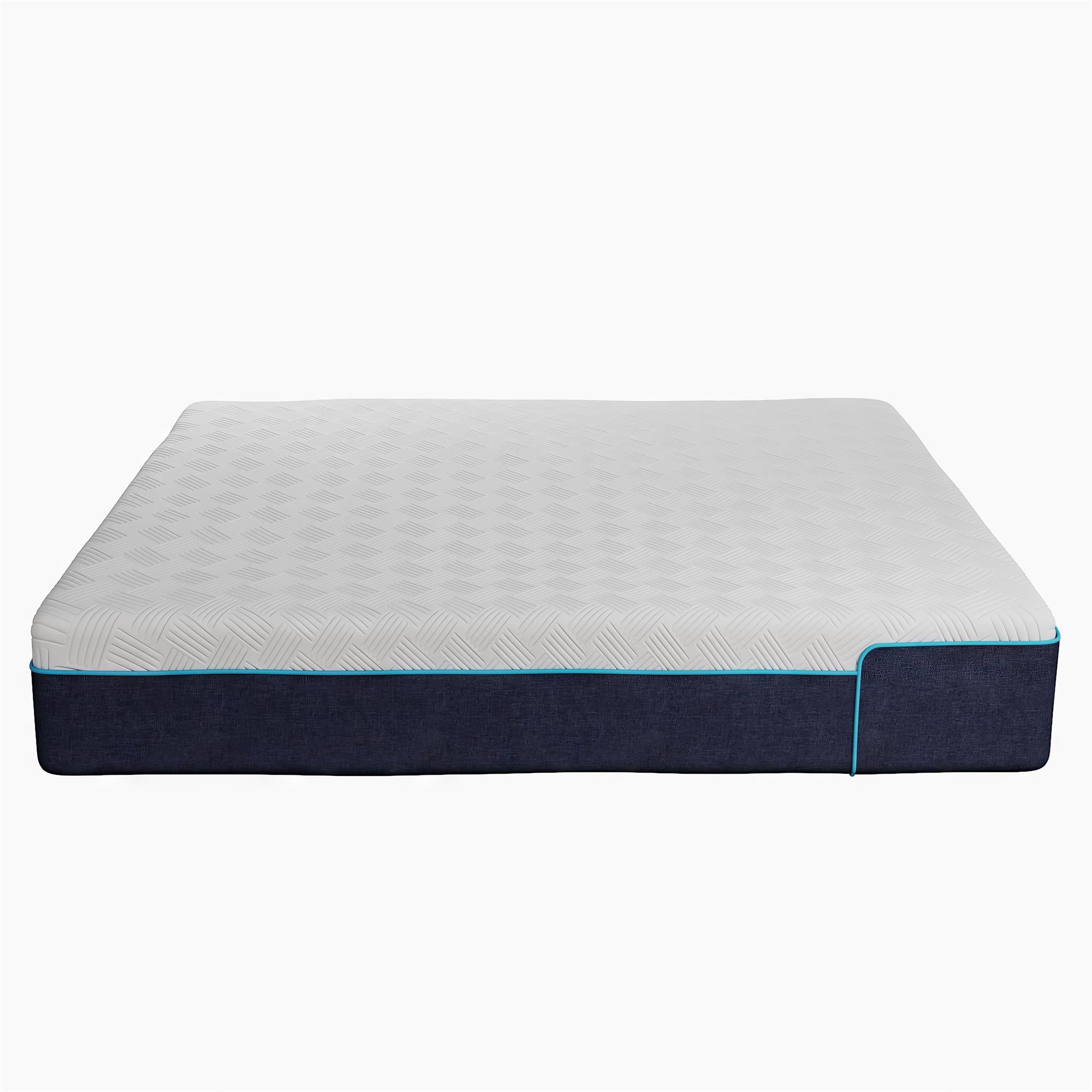 Signature Sleep Bliss 12" Charcoal Cool Gel Memory Foam Mattress - White - King
