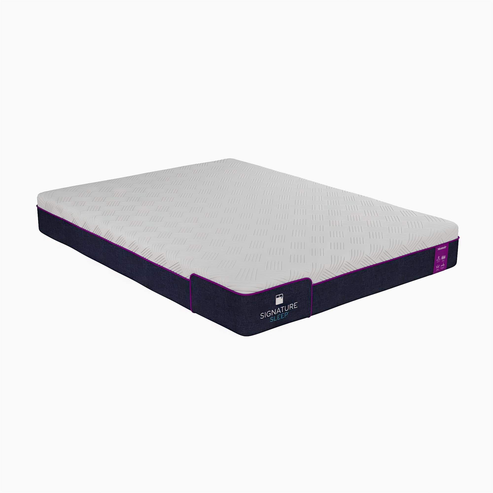 Signature Sleep Memoir 8" Memory Foam Mattress - White - Queen