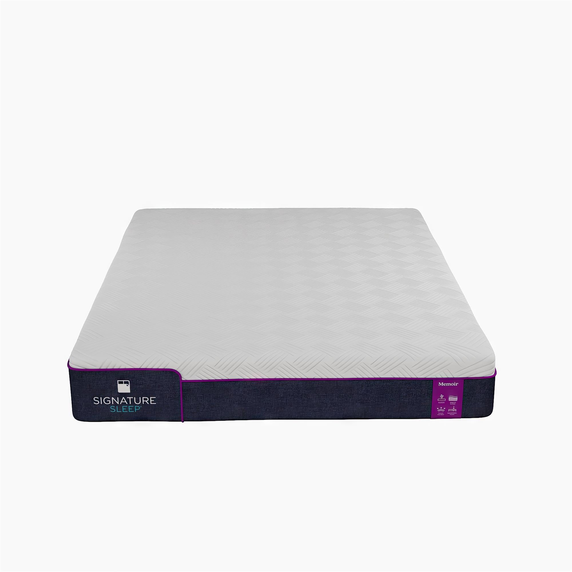 Signature Sleep Memoir 8" Memory Foam Mattress - White - Queen