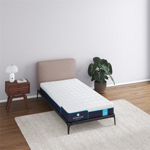 Signature Sleep Bliss 8" Charcoal Cool Gel Memory Foam Mattress - White - Twin