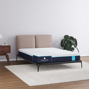Signature Sleep Bliss 8" Charcoal Cool Gel Memory Foam Mattress - White - Queen