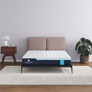 Signature Sleep Bliss 8" Charcoal Cool Gel Memory Foam Mattress - White - Queen
