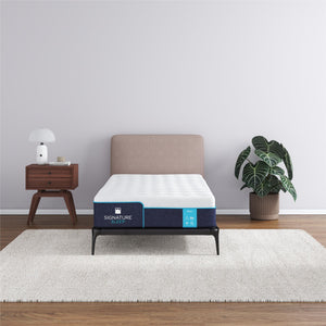 Signature Sleep Bliss 10" Charcoal Cool Gel Memory Foam Mattress - White - Twin