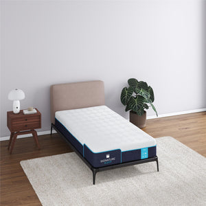 Signature Sleep Bliss 10" Charcoal Cool Gel Memory Foam Mattress - White - Twin