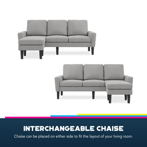 DHP Farnsworth Sectional Sofa - Gray