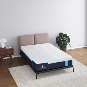 Signature Sleep Bliss 12" Charcoal Cool Gel Memory Foam Mattress - White - Full