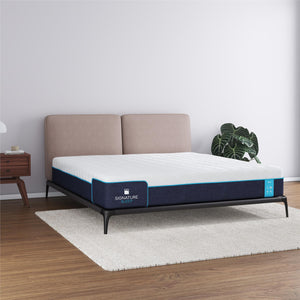 Signature Sleep Bliss 12" Charcoal Cool Gel Memory Foam Mattress - White - King