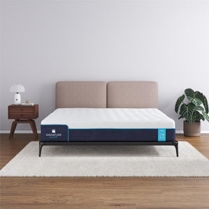 Signature Sleep Bliss 12" Charcoal Cool Gel Memory Foam Mattress - White - King