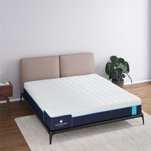 Signature Sleep Bliss 12" Charcoal Cool Gel Memory Foam Mattress - White - King