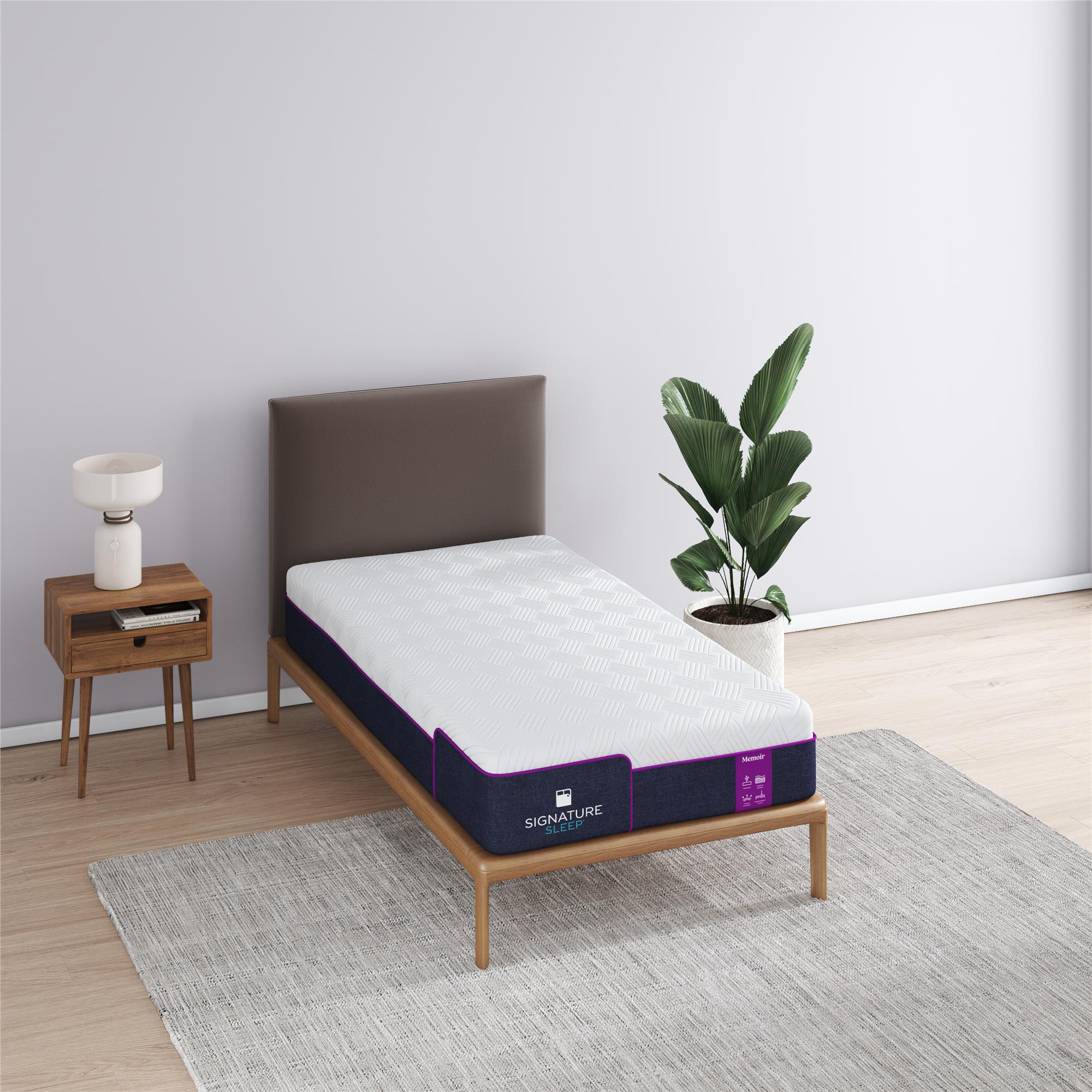 Signature Sleep Memoir 10" Memory Foam Mattress - White - Twin