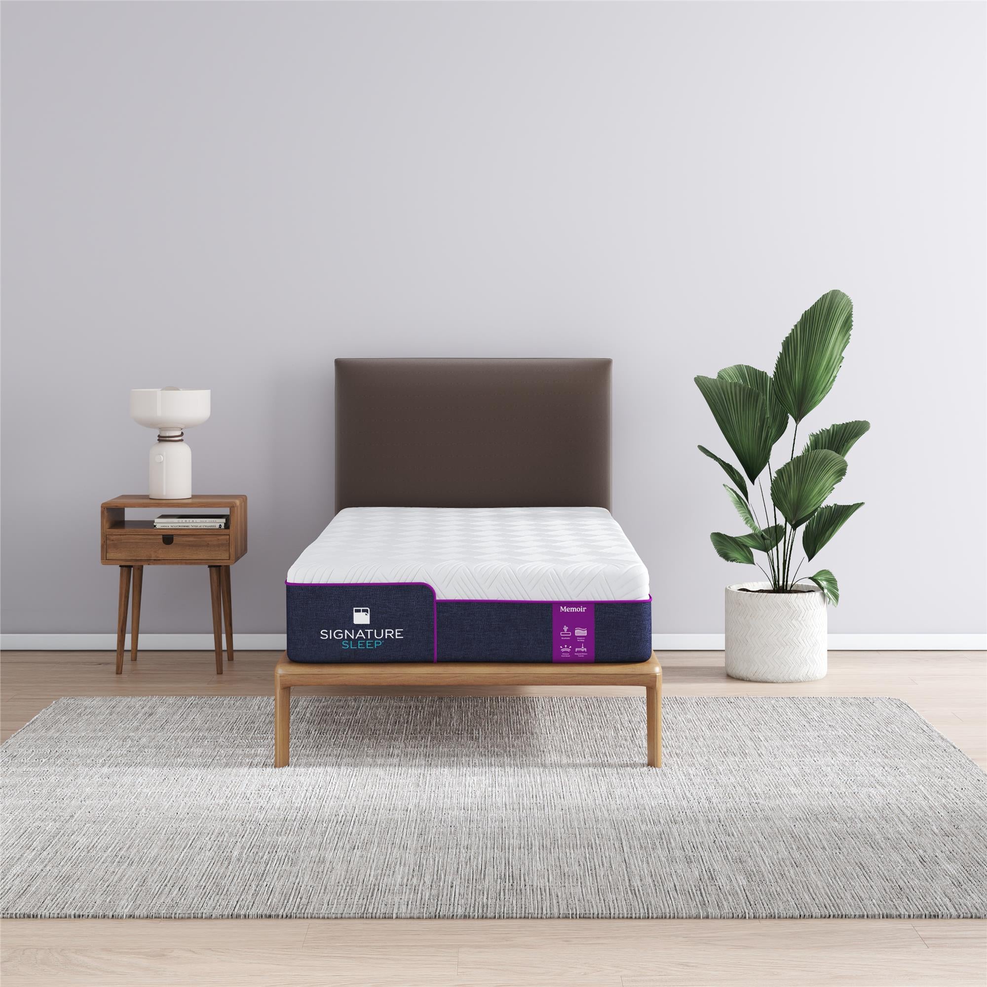 Signature Sleep Memoir 10" Memory Foam Mattress - White - Twin