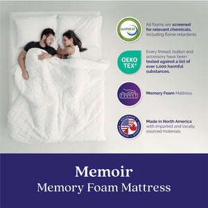 Signature Sleep Memoir 10" Memory Foam Mattress - White - Twin
