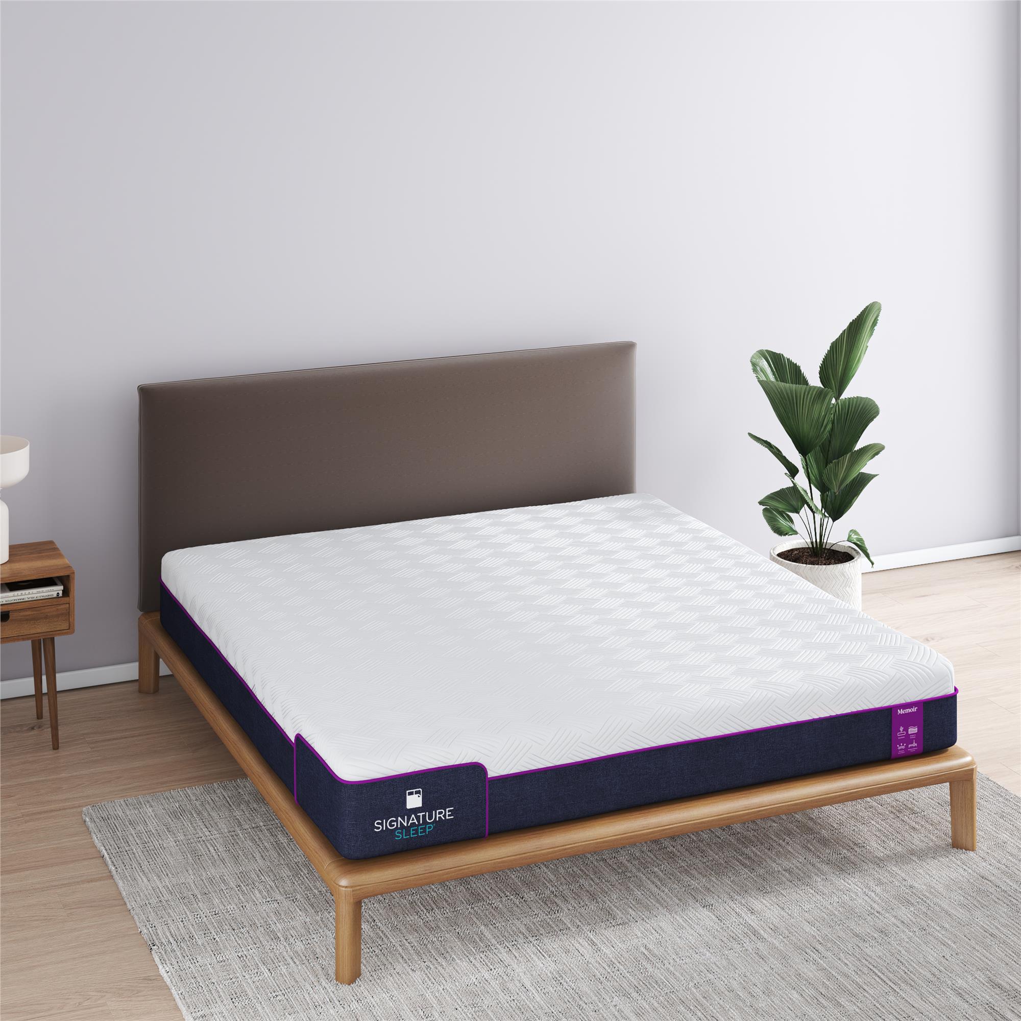 Signature Sleep Memoir 10" Memory Foam Mattress - White - King