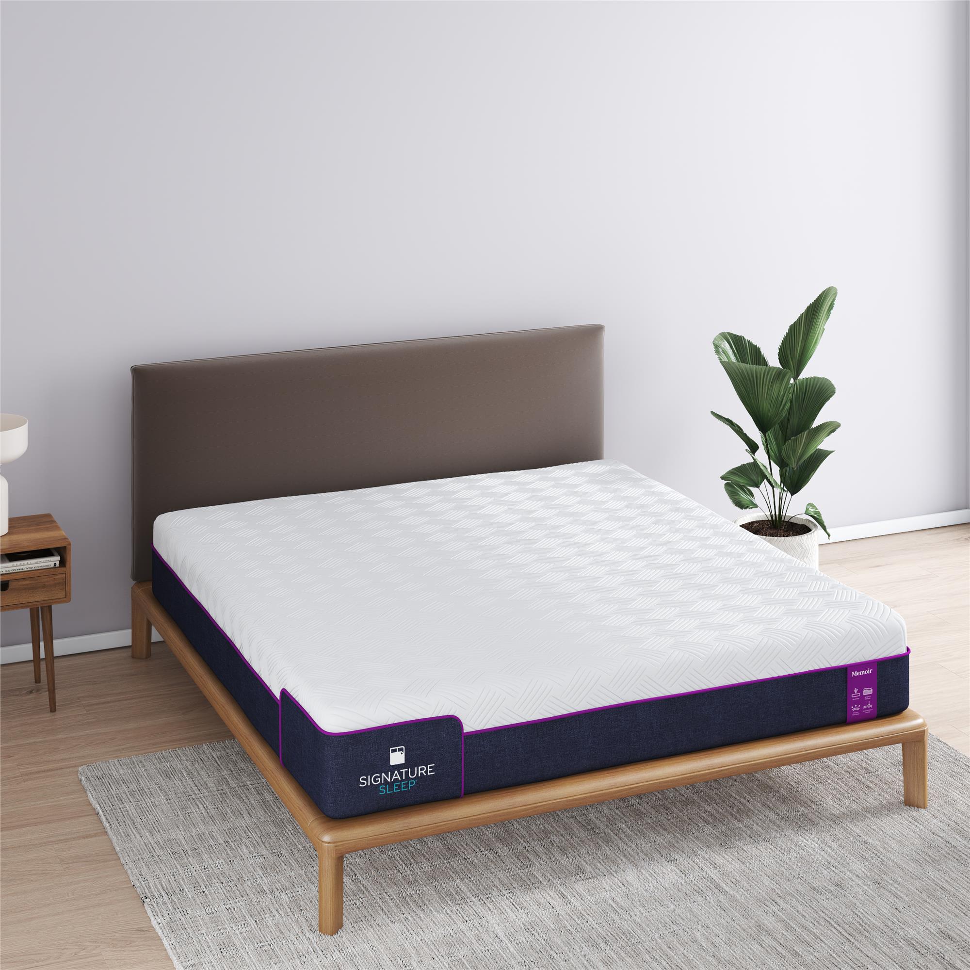 Signature Sleep Memoir 12" Memory Foam Mattress - White - King