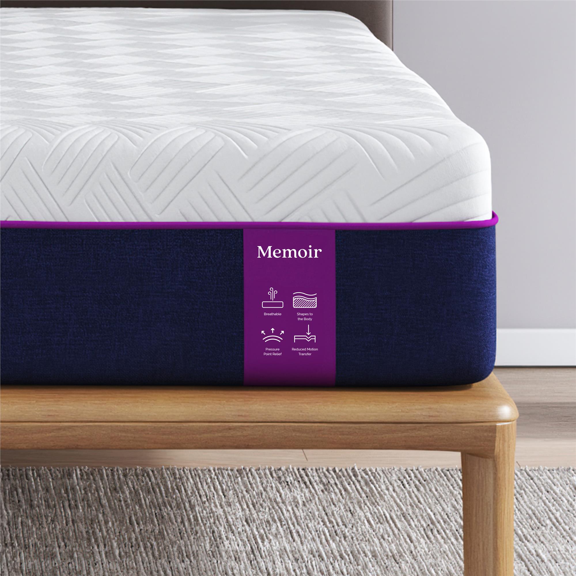 Signature Sleep Memoir 12" Memory Foam Mattress - White - King