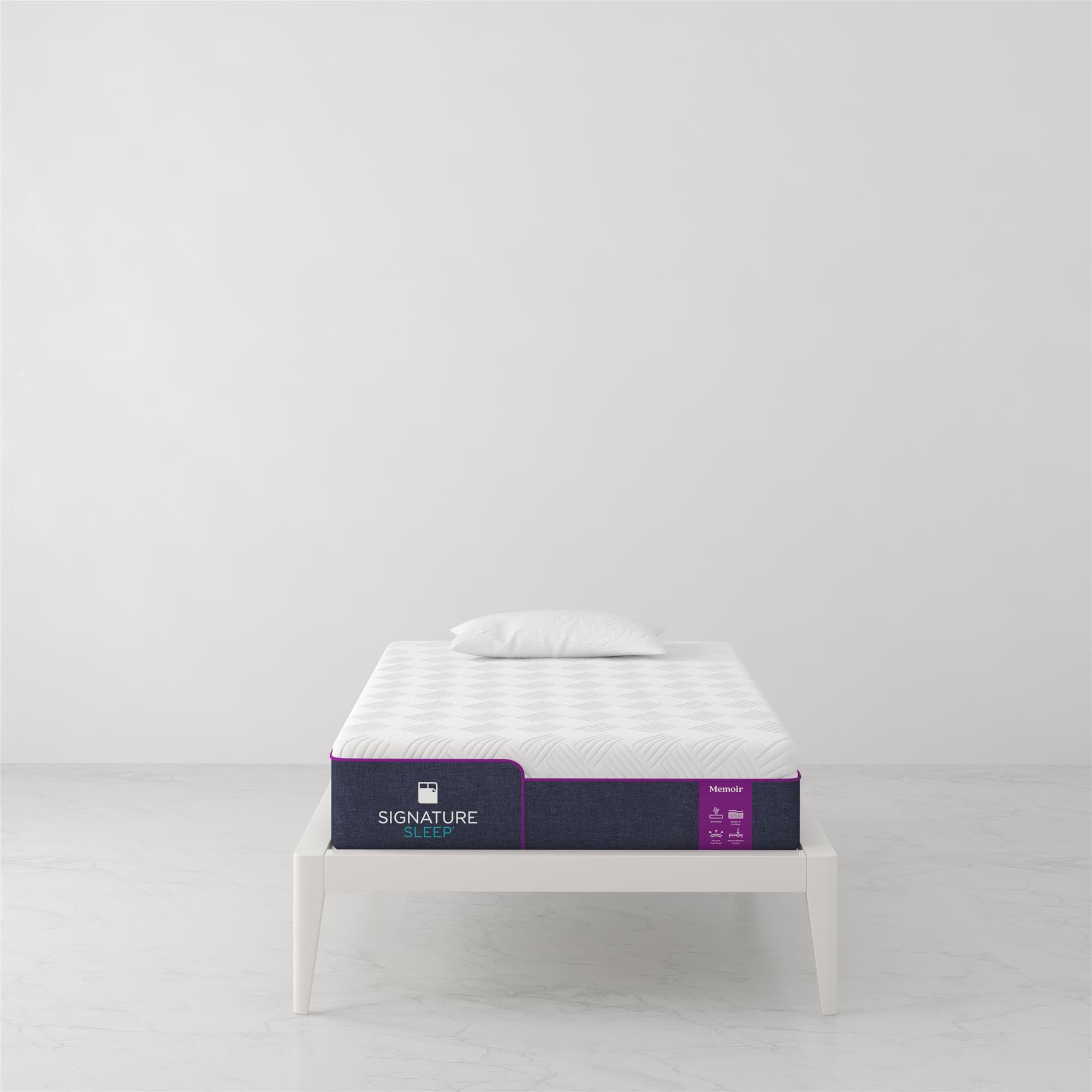Signature Sleep Memoir 8" Memory Foam Mattress - White - Twin