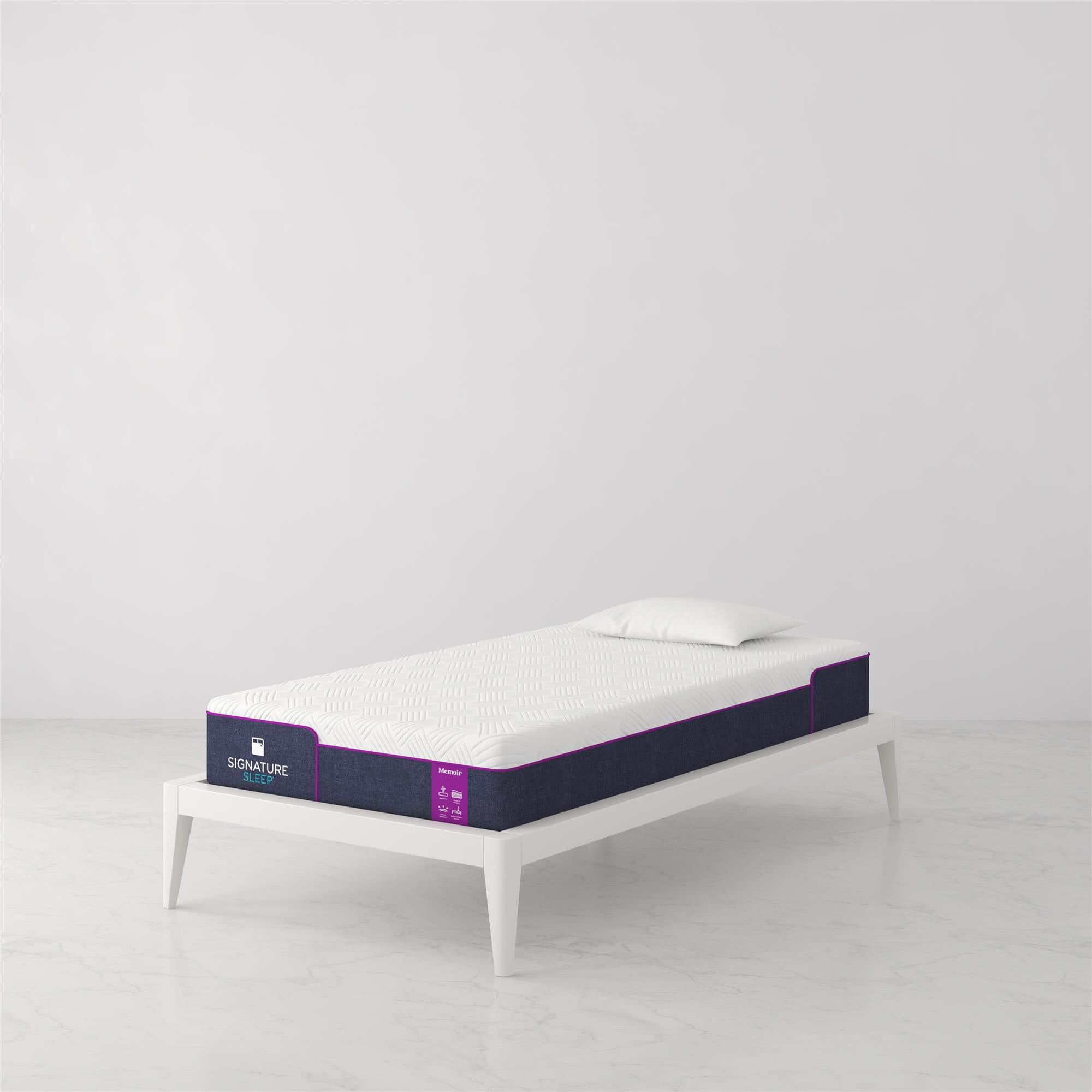 Signature Sleep Memoir 8" Memory Foam Mattress - White - Twin