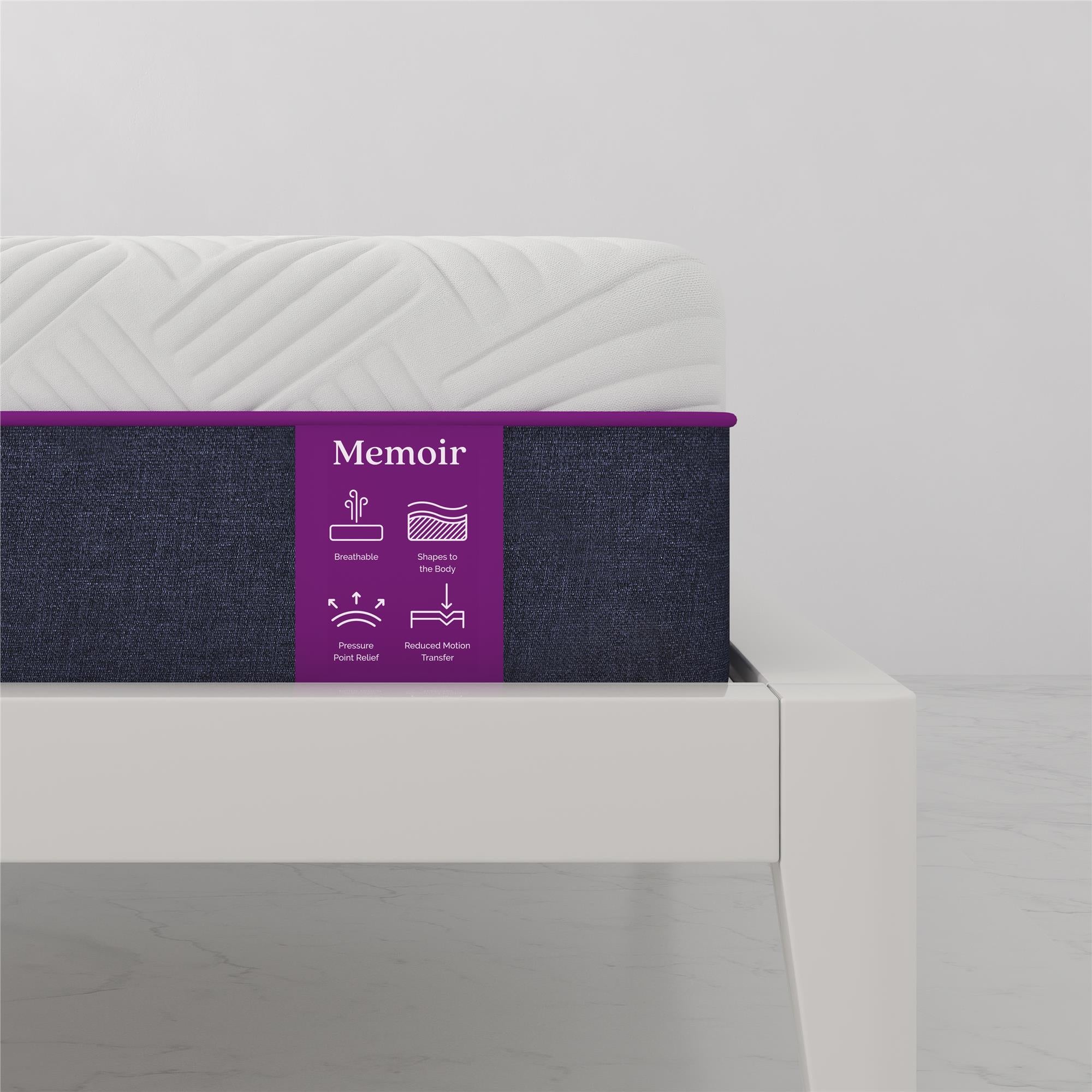 Signature Sleep Memoir 10" Memory Foam Mattress - White - Full