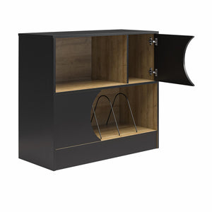 Ameriwood Home Delmar Retro Record Stand - Natural