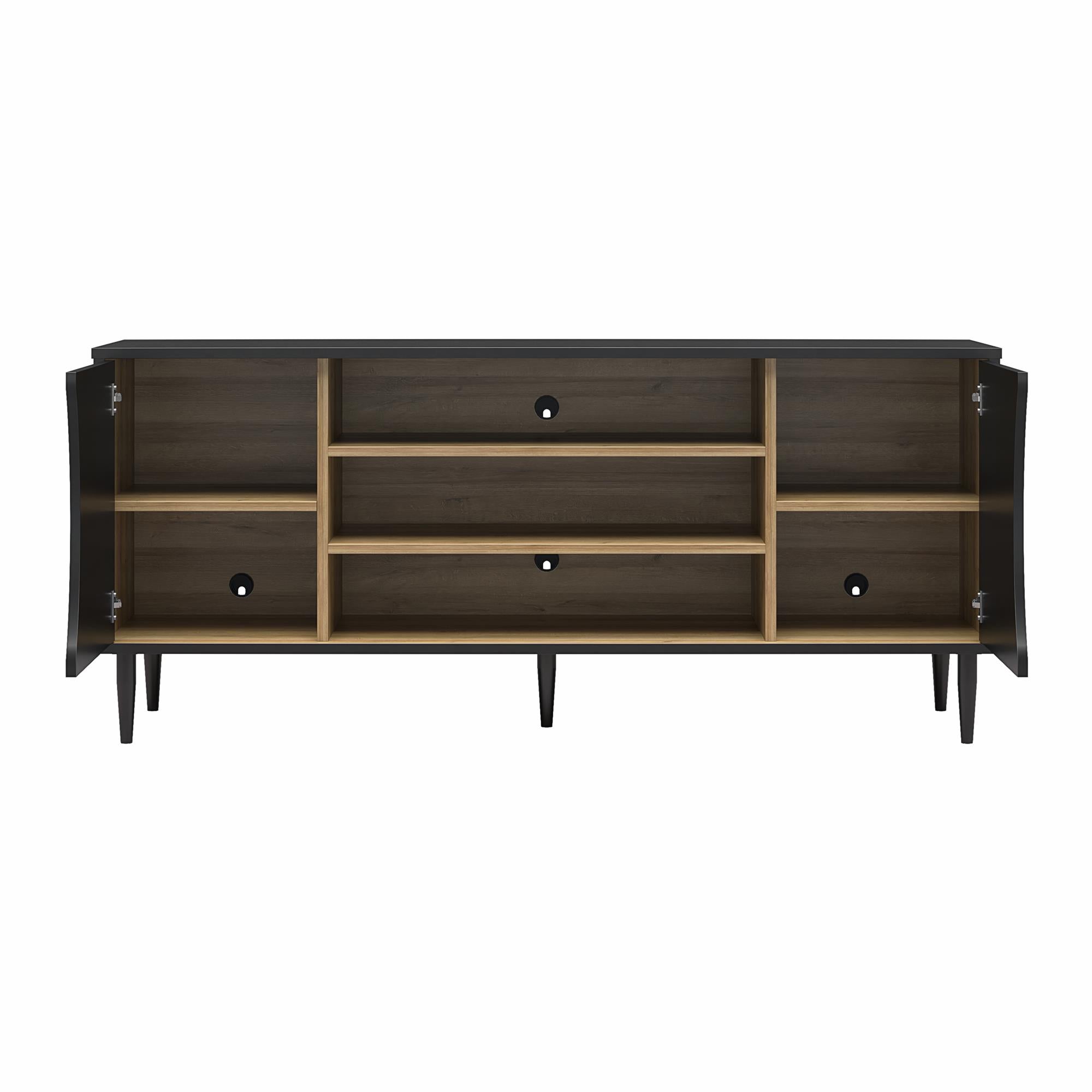 Ameriwood Home Delmar Media Console for TVs up to 65" - Natural