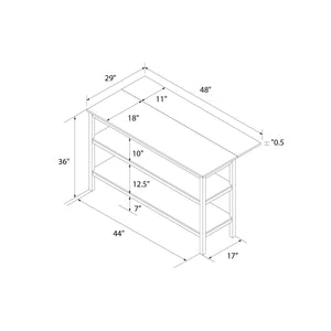 Novogratz Tallen 48" Flip Kitchen Island Table - Walnut - 48"