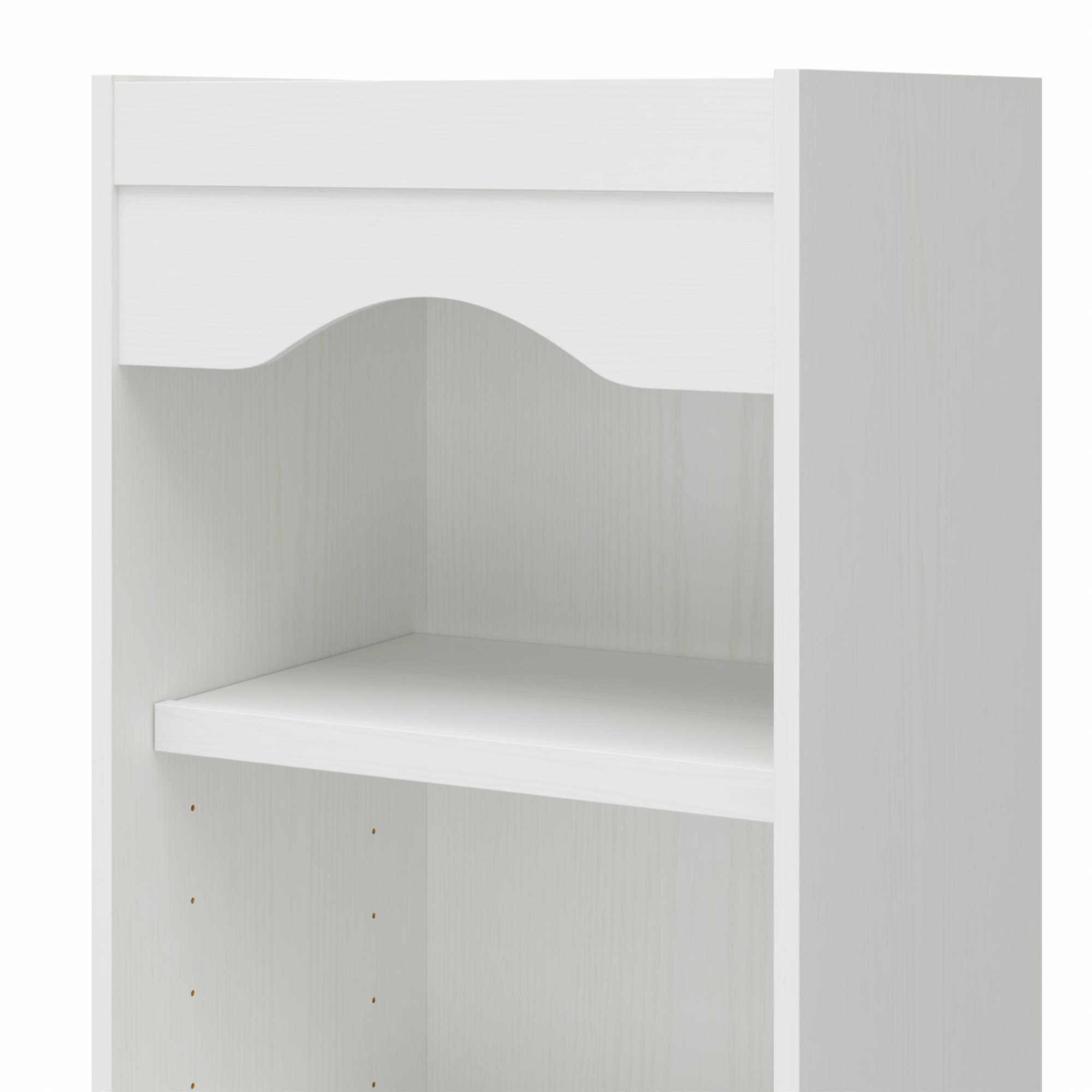 Novogratz Her Majesty 2-Drawer Storage Cabinet-Style Bookcase with Drawers - White