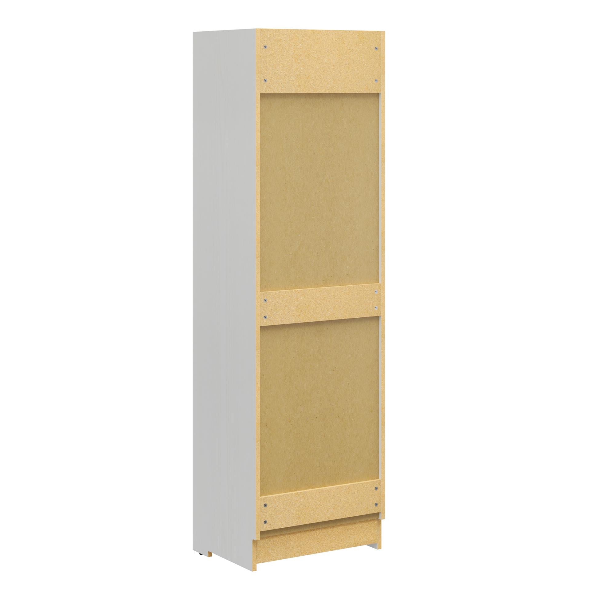 Novogratz Her Majesty 2-Drawer Storage Cabinet-Style Bookcase with Drawers - White