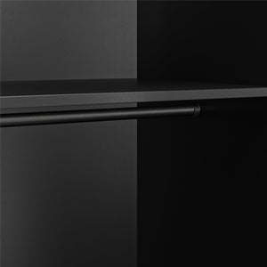 Systembuild Evolution Lory Framed 3 Door Wardrobe - Black