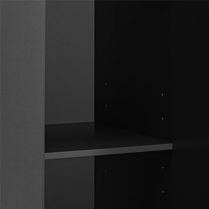 Systembuild Evolution Lory Framed 3 Door Wardrobe - Black