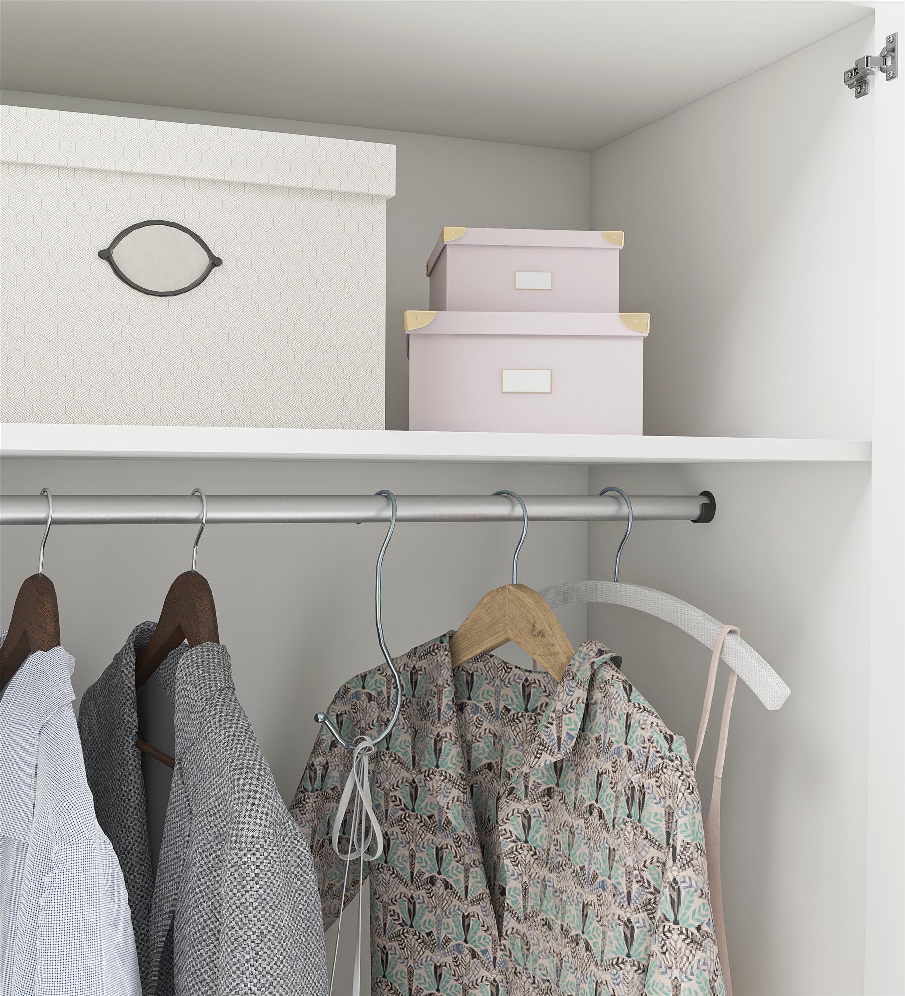 Systembuild Evolution Lory Framed 3 Door Wardrobe - White