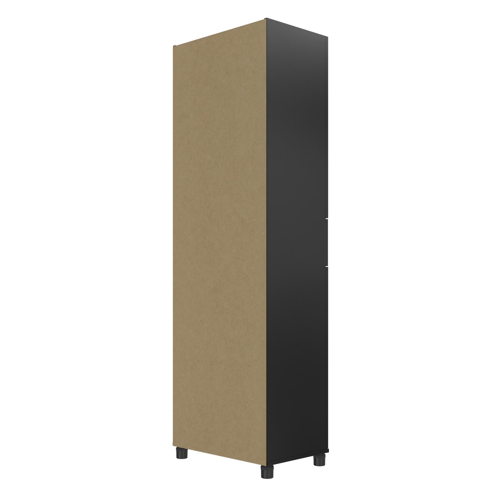 Systembuild Evolution Lory Framed Storage Cabinet with Drawer - Black